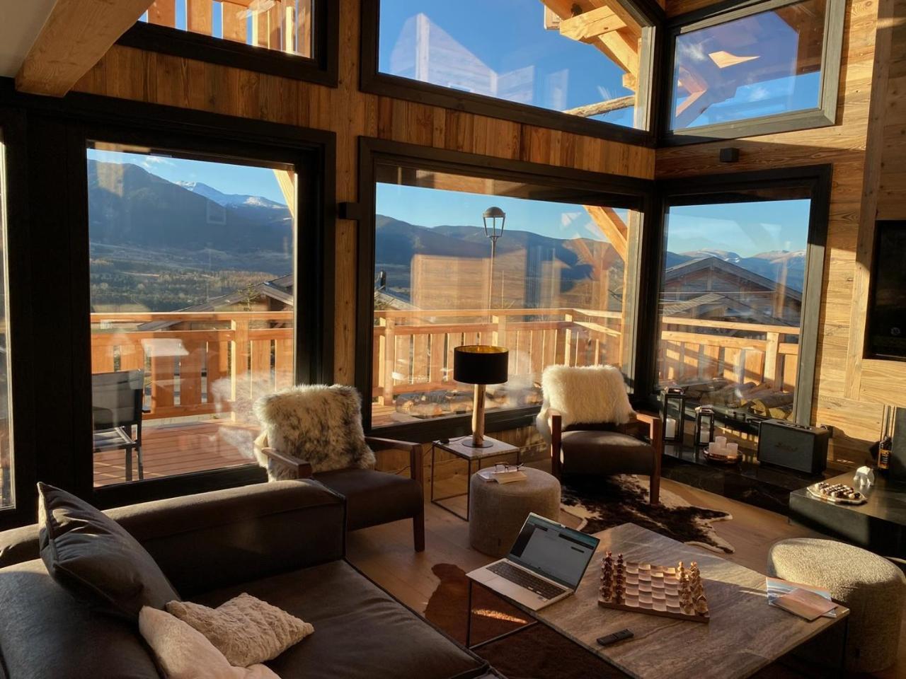Chalet Aguila - Jacuzzi Et Sauna Panoramique - Construit En 2023 Bolquere ภายนอก รูปภาพ