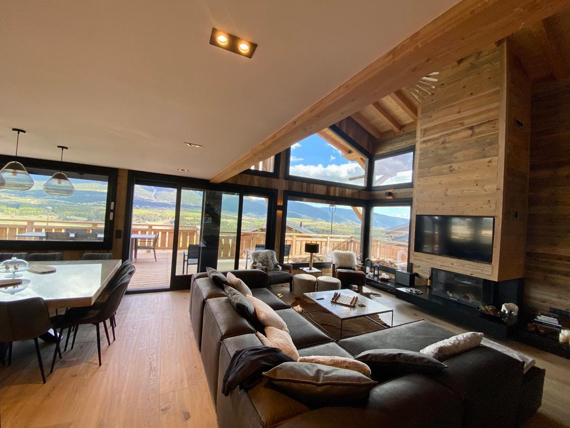 Chalet Aguila - Jacuzzi Et Sauna Panoramique - Construit En 2023 Bolquere ภายนอก รูปภาพ